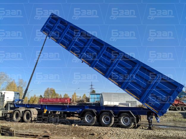 Самосвальный полуприцеп ломовоз\щеповоз БЗАП объём 72 м.3
